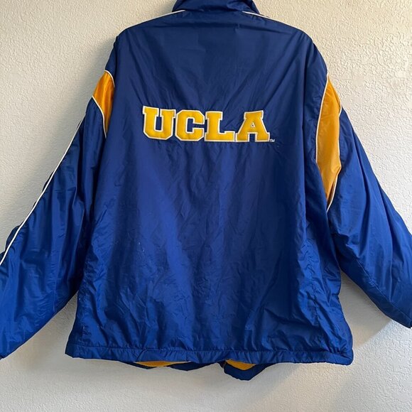Vintage 90s UCLA BRUINS‎ PUFFER Starter Jacket Size XL Blue Gold Rare - Picture 9 of 12